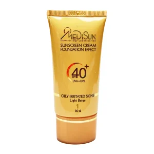 کرم ضد آفتاب مدیسان با پوشش کرم پودری با SPF40